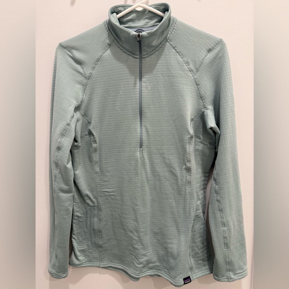 Patagonia Sage Green Thermal Quarter-Zip
